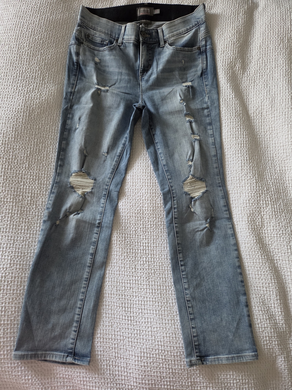 Light Blue Distressed Women’s Jeans